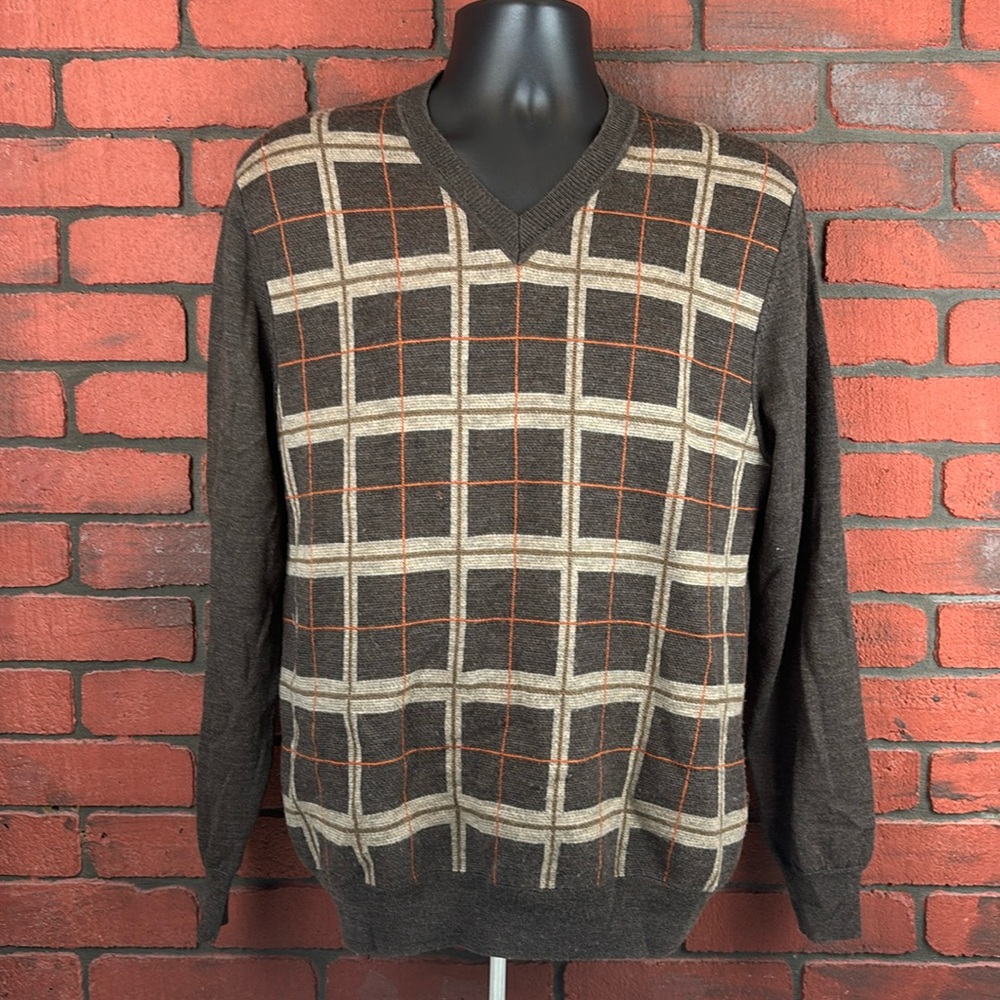 Kenneth Roberts Sweater Mens Medium Merino Wool‎